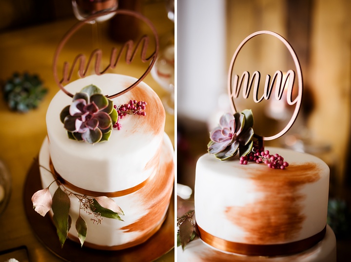 Copper Wedding Cake